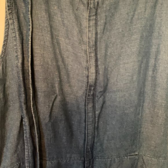 Madewell chambray sleeveless jumpsuit Sz 10 - Picture 2 of 3